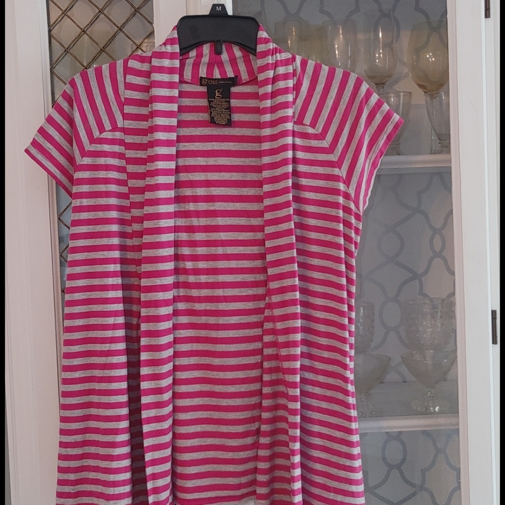 Juniors Grass Collection striped cardigan